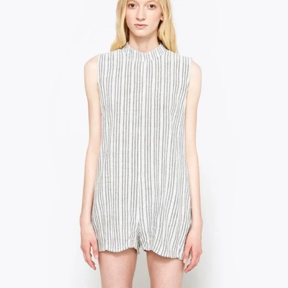 Stelen by Need Supply Striped Malta Romper size Large - Picture 2 of 11